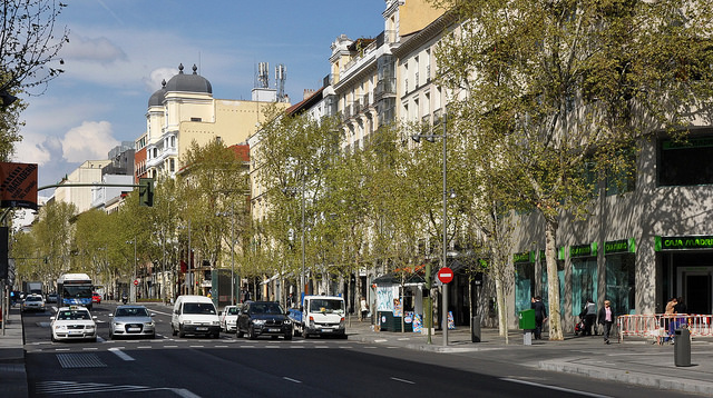 Calle Serrano en Madrid