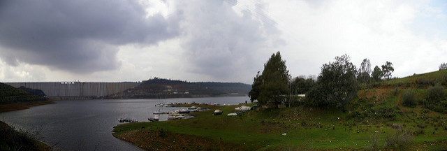 Pantano de la Breña en la sierra de Córdoba