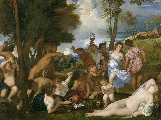 La Bacanal, una de las obras de Tiziano