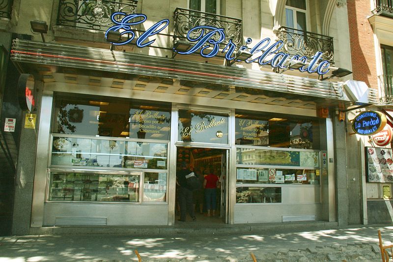 BAr el Brillante, lugar de bocatas de calamares en Madrid