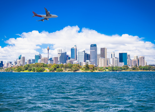 Avión sobre Sidney