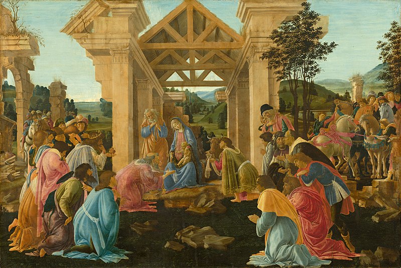 botticelli adoración de magos