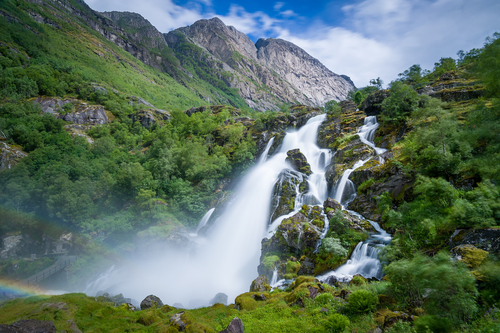 Briksdalfallen en Noruega
