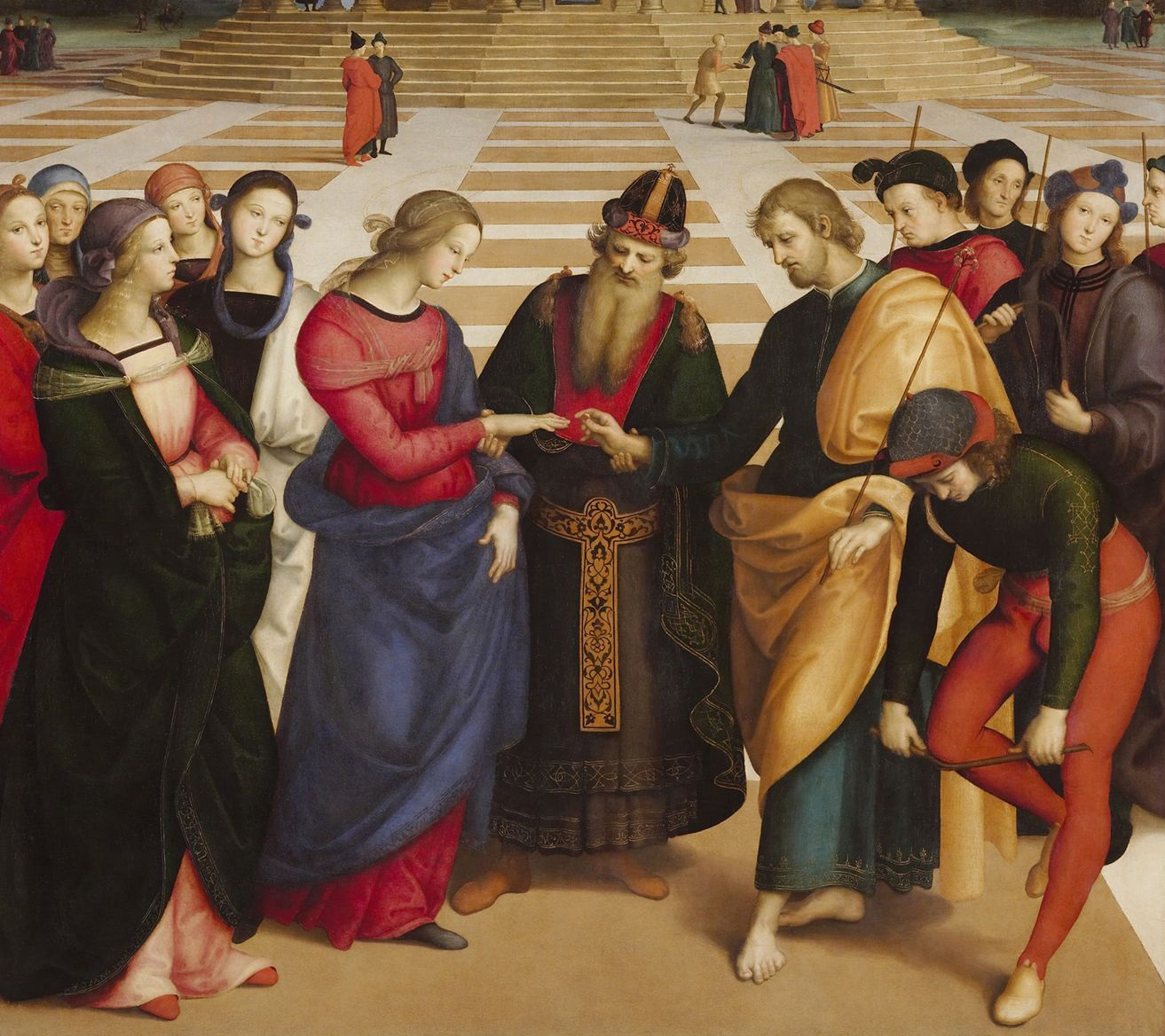 Los desposorios de la Virgen de Rafael