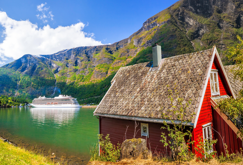 Flam, parada  cruceros por los fiordos noruegos