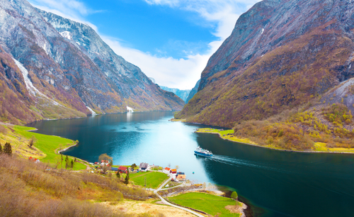 Naeroyfjor, uno delos rincones de Noruega más bonitos