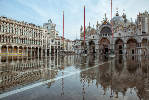 Inundación en la Plaza de San Marcos