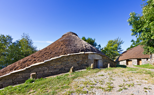 Palloza típica en O Cebreiro