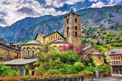 Iglesia de San Esteban en el Principado de Andorra