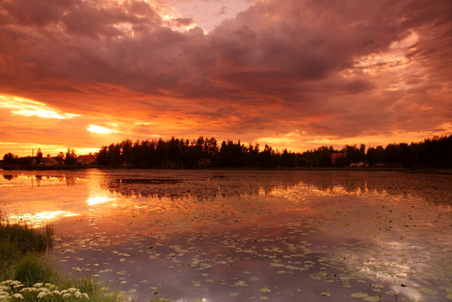 Sol de media noche en Finlandia