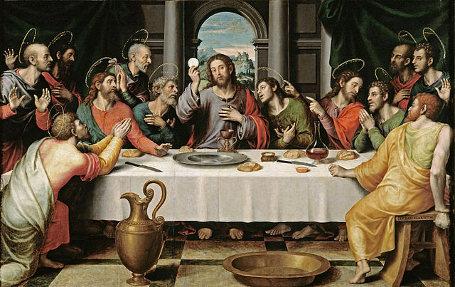 La última cena, de Juan de Juanes.