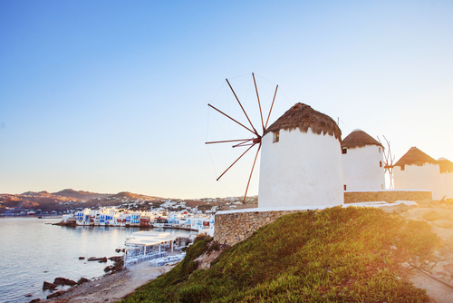 Mikonos, una de las islas greigas