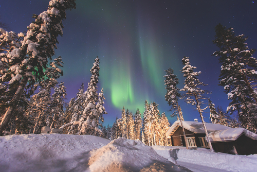 Aurora boreal en Finlandia