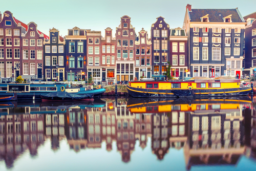 Canal Singel en Ámsterdam
