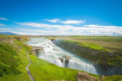Cascada Gullfoss en Islandia