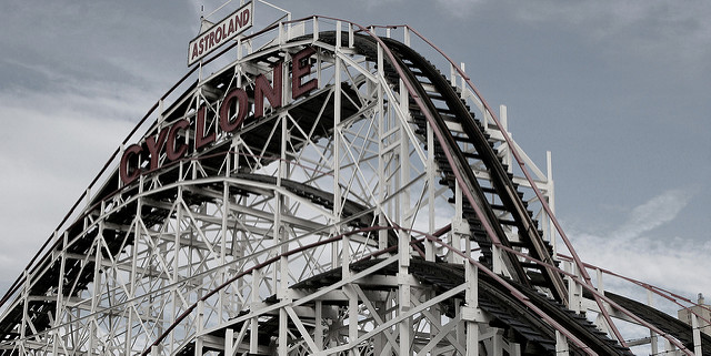 Montaña rusa Cyclone en Nueva York
