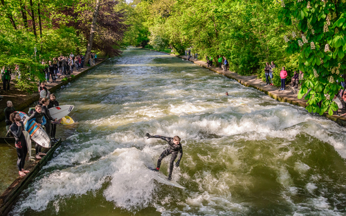 englischer Garten en Múnich, Baviera