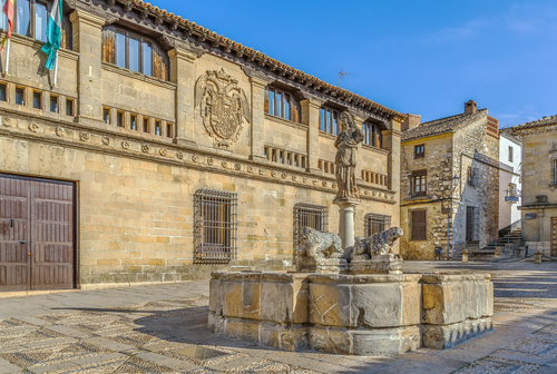 Fuente de los Leones en Baeza