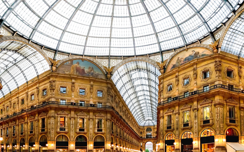 Galería Vittorio Emanuele, uno de los lugares que ver en Milán