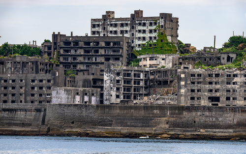 Isla Hashima en Japón