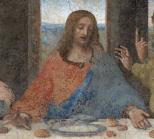 Detalle de "La última cena"