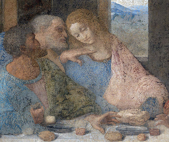 Detalle de "La última cena"