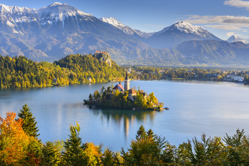 Lago Bled en Eslovenia