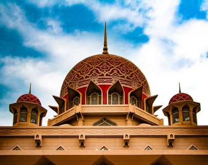 La mezquita Putra en Malasia.