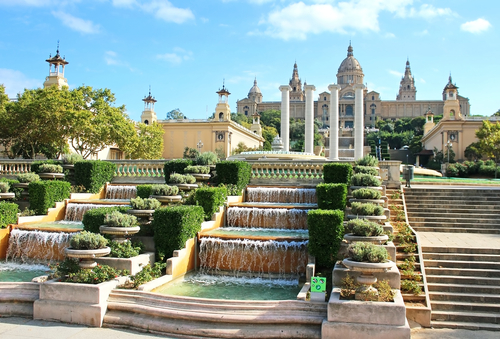 Montjuic en Barcelona