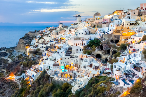 Oia en las islas griegas