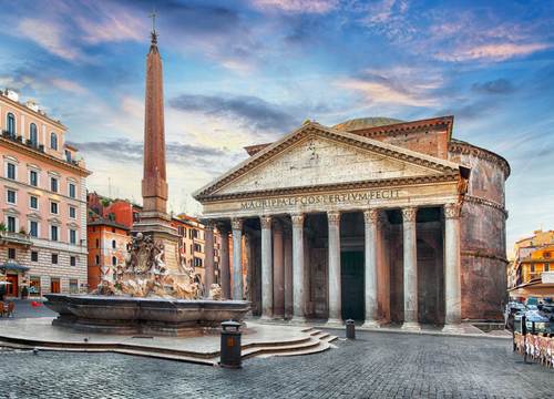Fuente del Panteón de Agripa en Roma