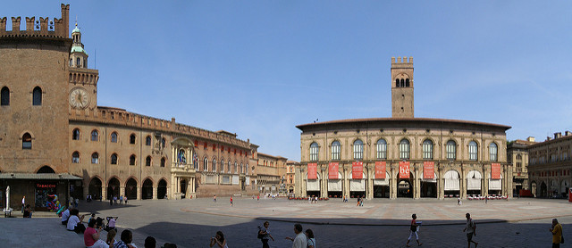 Piazza MAggiore en Bolonia