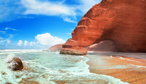 Playa Legzira en Marruecos