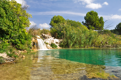 Cascada en las lagunas de Ruidera