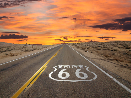 Señal de la Ruta 66