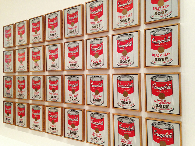 LAtas de Sopa Campbell de Andy Warhol en el MoMA