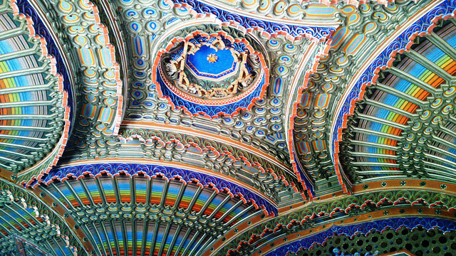 Techo del Castelo di Samezzanno en Leccio