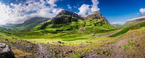 Valle de Glencoe en Escocia
