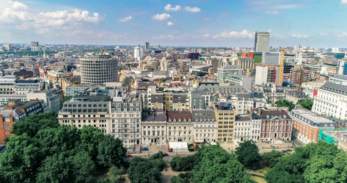 Vista aérea de Londres