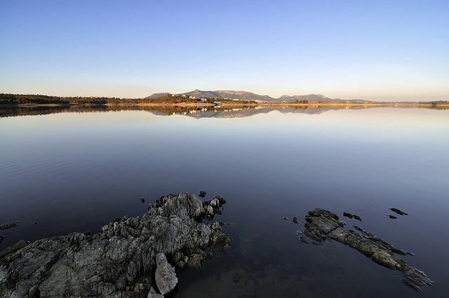 Playas de agua dulce: embalse de Orellana
