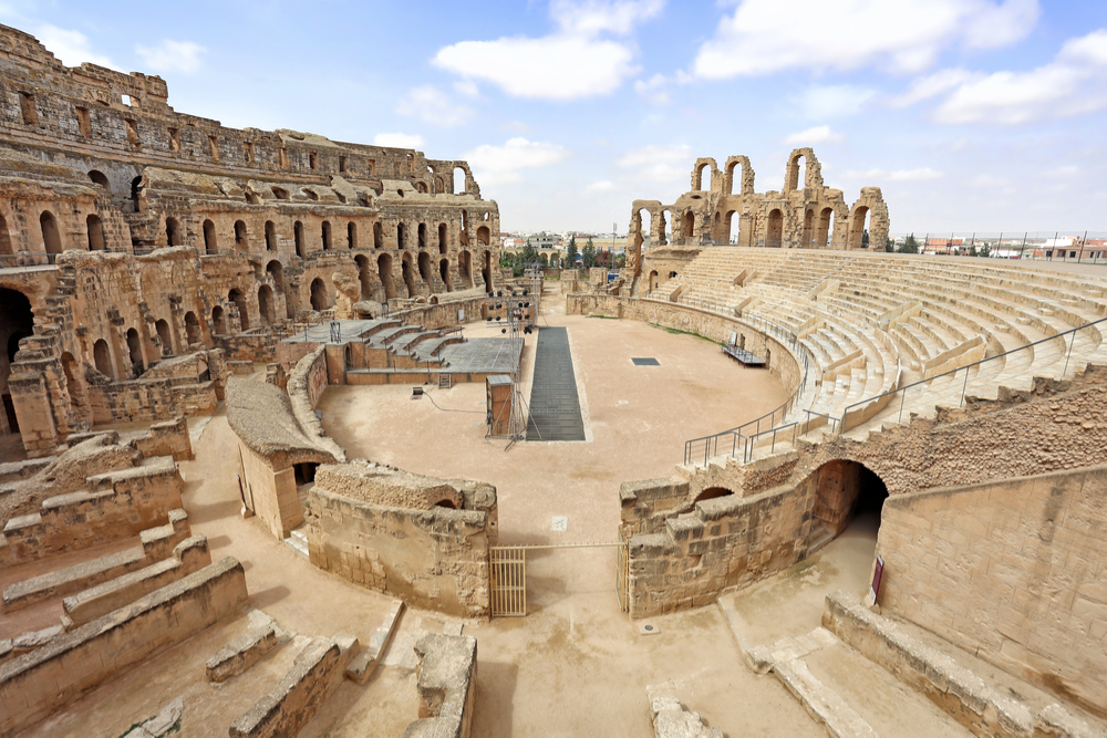Anfiteatro romano de Djem en Túnez