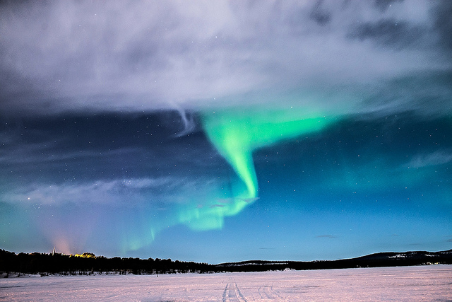 auroras boreales en Finlandia