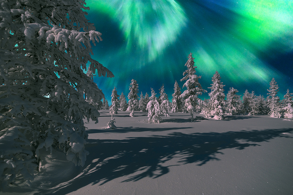 Auroras boreales en Suecia