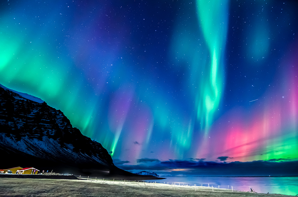 Auroras boreal en Groenlandia