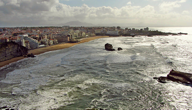 Biarritz: vista de la ciudad.
