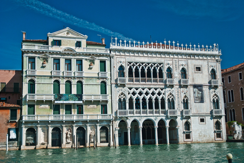 Ca d´Oro en el Gran Canal de Venecia