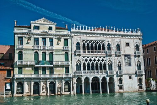 Ca d´Oro en el Gran Canal de Venecia 