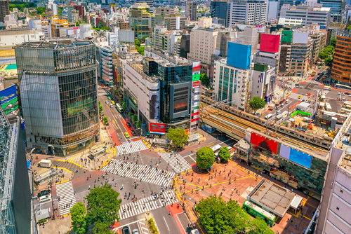 Calle de Tokio en Japón