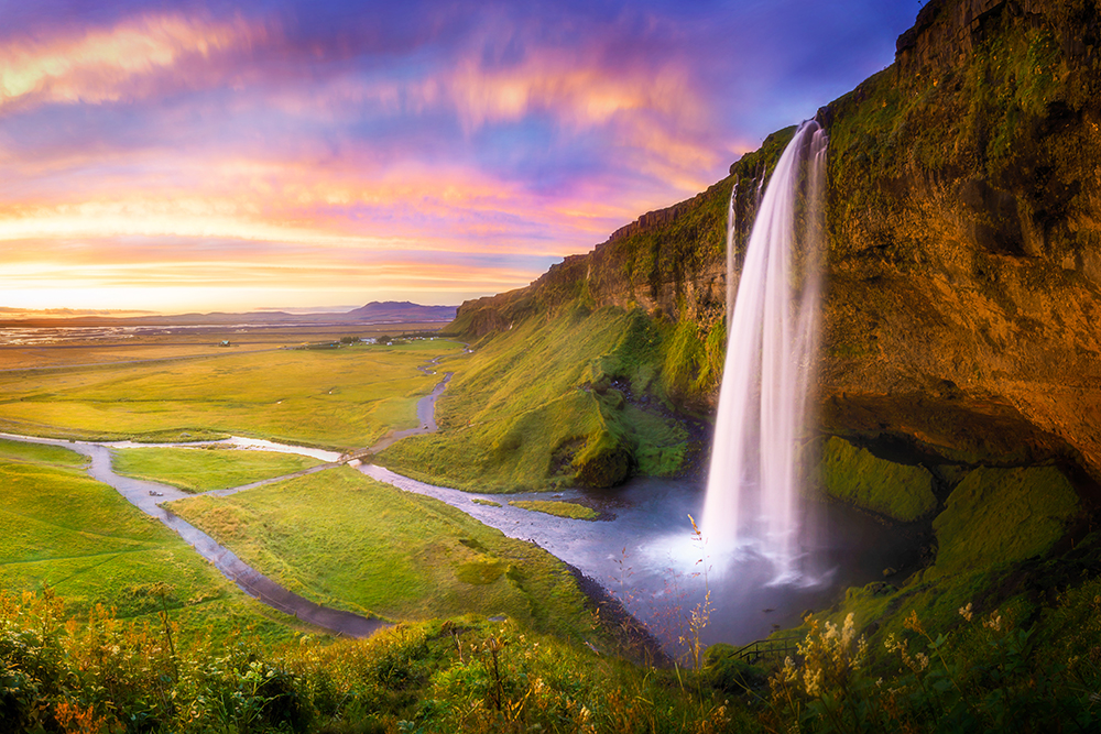 Cascada Seljalandfoss en Islandia