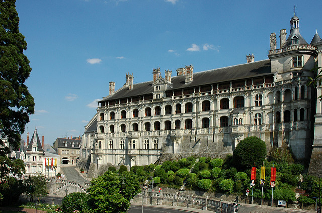Castillo deBlois en el valle del río Loira
